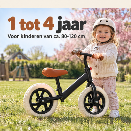 infographic opus55 niet geselecteerd (raster verkeerd geknipt: echte rijgrens op y=1222 i.p.v. 1152 (geen witte lijn), lokaal opnieuw geknipt zonder schalen) - Cheqo® Loopfiets Mat Zwart