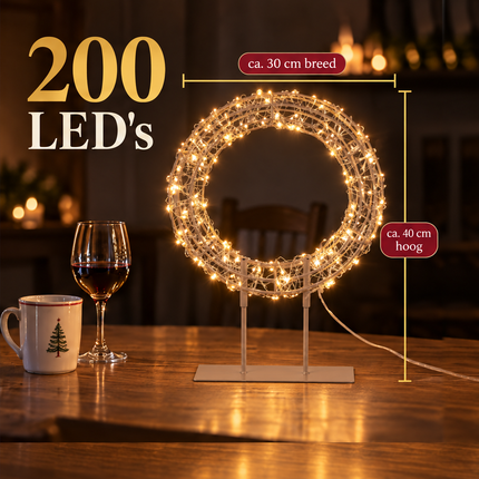 infographic opus55 infographic 2 - Cheqo® Verlichte Kerstkrans op Standaard 40 cm Hoog