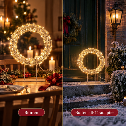 infographic opus55 infographic 4 - Cheqo® Verlichte Kerstkrans op Standaard 40 cm Hoog