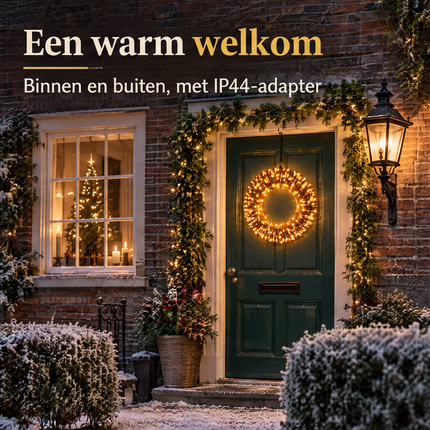 infographic opus55 infographic 1 - Cheqo® Verlichte Kerstkrans 40 cm Bruin Rattan Look