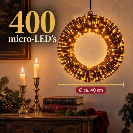 infographic opus55 infographic 2 - Cheqo® Verlichte Kerstkrans 40 cm Bruin Rattan Look