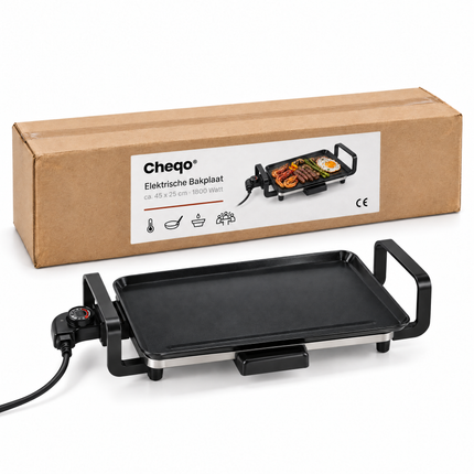infographic opus55 verpakking - Cheqo® Elektrische Bakplaat 45 cm