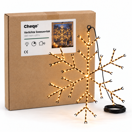 infographic opus55 verpakking - Cheqo® Verlichte Sneeuwvlok