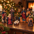 infographic opus55 hoofdafbeelding - Cheqo® Kerststal Figuren Set van 9