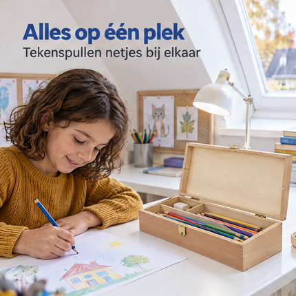infographic opus55 infographic 1 - Cheqo® Houten Tekendoos met 3 Vakken