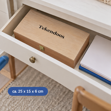 infographic opus55 infographic 4 - Cheqo® Houten Tekendoos met 3 Vakken