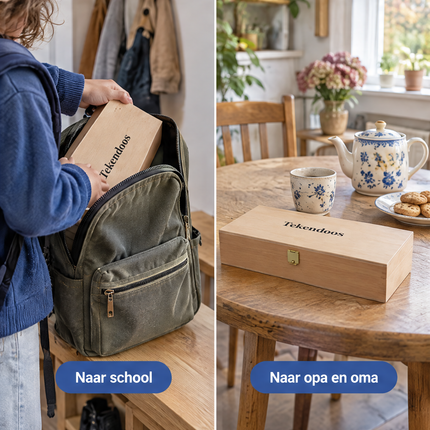 infographic opus55 infographic 5 - Cheqo® Houten Tekendoos met 3 Vakken
