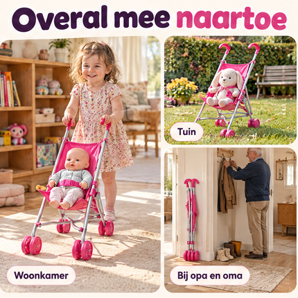infographic opus55 infographic 6 - Cheqo® Poppenbuggy Roze