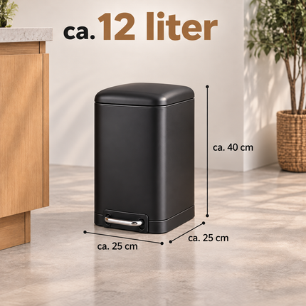 infographic opus55 infographic 4 - Cheqo® Pedaalemmer 12 Liter Mat Zwart Soft Close