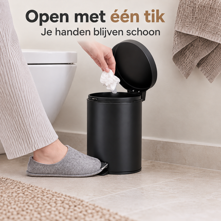 infographic opus55 infographic 1 - Cheqo® Pedaalemmer 5 Liter Mat Zwart