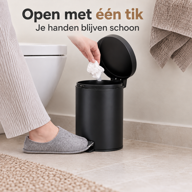 infographic opus55 infographic 1 - Cheqo® Pedaalemmer 5 Liter Mat Zwart