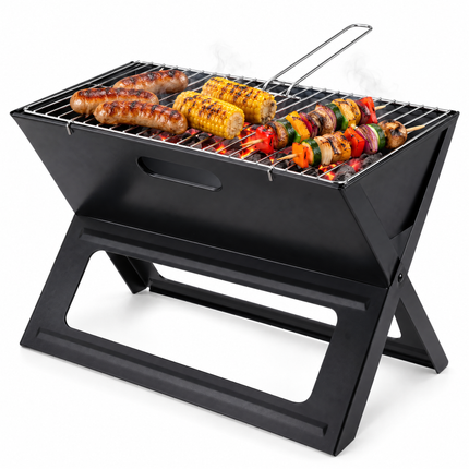 infographic opus55 hoofdafbeelding - Cheqo® Opvouwbare Barbecue