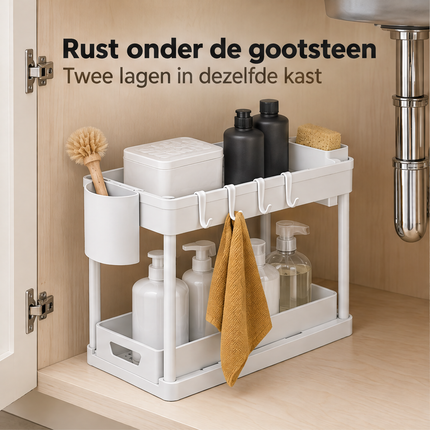 infographic opus55 infographic 1 - Cheqo® Keukenkast Organizer Wit