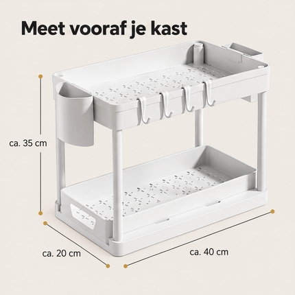 infographic opus55 infographic 4 - Cheqo® Keukenkast Organizer Wit