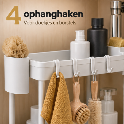 infographic opus55 infographic 5 - Cheqo® Keukenkast Organizer Wit