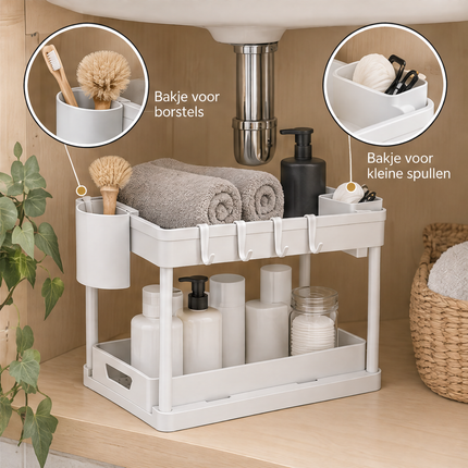 infographic opus55 infographic 6 - Cheqo® Keukenkast Organizer Wit