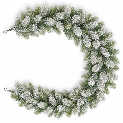 infographic opus55 hoofdafbeelding - Cheqo® Kerstslinger 180 cm met Sneeuw zonder Verlichting