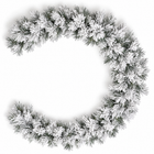 infographic opus55 hoofdafbeelding - Cheqo® Kerstslinger 270 cm met Sneeuw zonder Verlichting