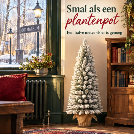 infographic opus55 infographic 1 - Cheqo® Mini Kerstboom 90 cm met Sneeuw zonder Verlichting