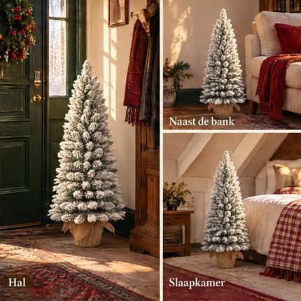 infographic opus55 infographic 5 - Cheqo® Mini Kerstboom 90 cm met Sneeuw zonder Verlichting