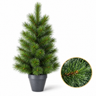 infographic opus55 hoofdafbeelding - Cheqo® Mini Kerstboom 90 cm met Witte Naaldpuntjes zonder Verlichting