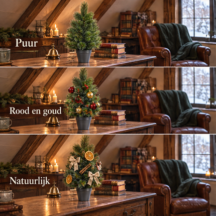 infographic opus55 infographic 4 - Cheqo® Mini Kerstboom 90 cm met Witte Naaldpuntjes zonder Verlichting