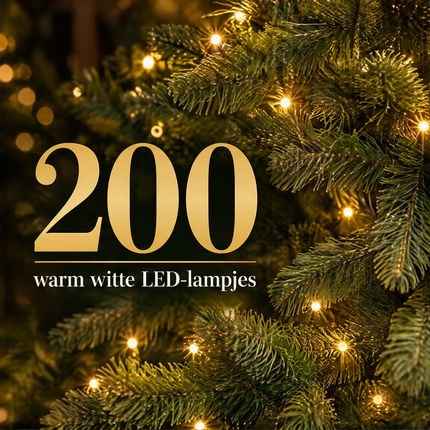 infographic opus55 infographic 2 - Cheqo® Kunstkerstboom 210 cm met Verlichting Warm Wit