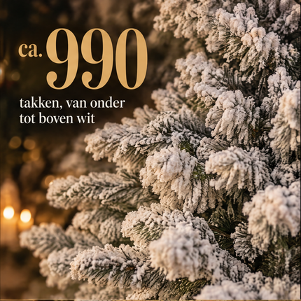 infographic opus55 infographic 2 - Cheqo® Kunstkerstboom 230 cm met Sneeuw zonder Verlichting