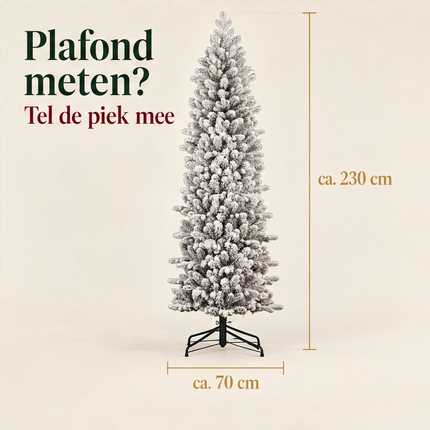 infographic opus55 infographic 6 - Cheqo® Kunstkerstboom 230 cm met Sneeuw zonder Verlichting