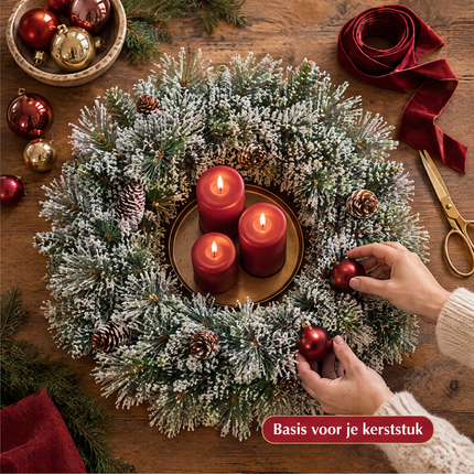 infographic opus55 infographic 3 - Cheqo® Kerstkrans 60 cm met Sneeuw zonder Verlichting