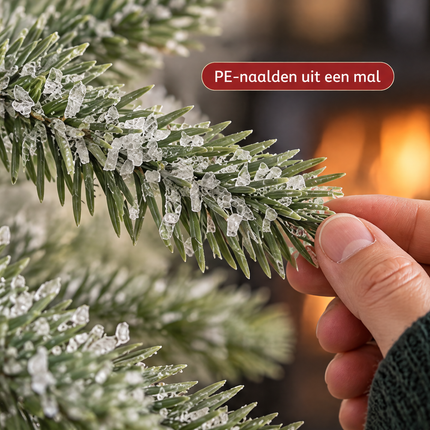 infographic opus55 infographic 3 - Cheqo® Mini Kerstboom 45 cm met Bevroren Takken