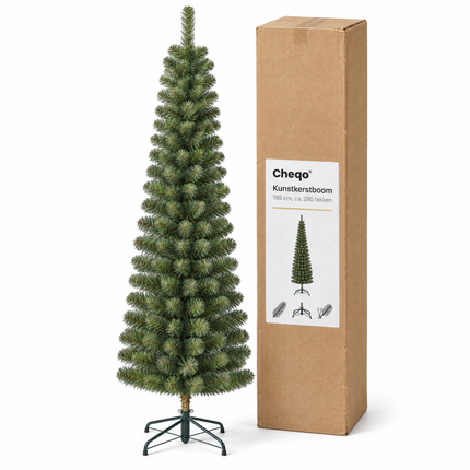 infographic opus55 verpakking - Cheqo® Kunstkerstboom 185 cm Ø55 cm zonder Verlichting