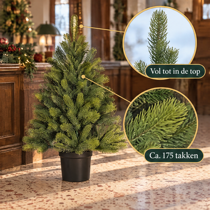 infographic opus55 infographic 5 - Cheqo® Mini Kerstboom 90 cm zonder Verlichting