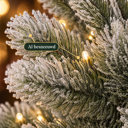 infographic opus55 infographic 6 - Cheqo® Mini Kerstboom 90 cm met Sneeuw en Verlichting Warm Wit