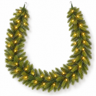 infographic opus55 hoofdafbeelding - Cheqo® Kerstslinger 270 cm Groen met 40 LED Warm Wit