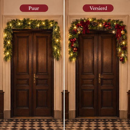 infographic opus55 infographic 4 - Cheqo® Kerstslinger 270 cm Groen met 40 LED Warm Wit