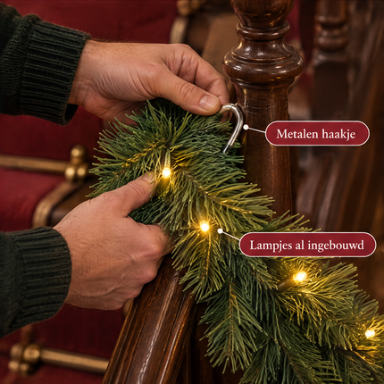 infographic opus55 infographic 5 - Cheqo® Kerstslinger 270 cm Groen met 40 LED Warm Wit