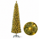 infographic opus55 hoofdafbeelding - Cheqo® Kunstkerstboom 215 cm met Verlichting Warm Wit