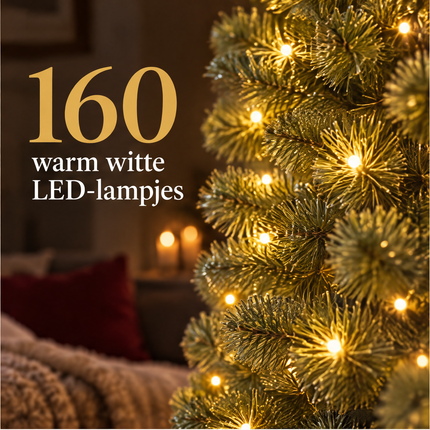 infographic opus55 infographic 2 - Cheqo® Kunstkerstboom 215 cm met Verlichting Warm Wit
