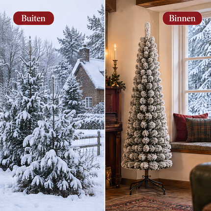 infographic opus55 infographic 3 - Cheqo® Kunstkerstboom 185 cm Ø55 cm met Sneeuw zonder Verlichting