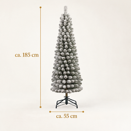 infographic opus55 infographic 6 - Cheqo® Kunstkerstboom 185 cm Ø55 cm met Sneeuw zonder Verlichting