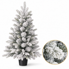 infographic opus55 hoofdafbeelding - Cheqo® Mini Kerstboom 90 cm met Sneeuw zonder Verlichting