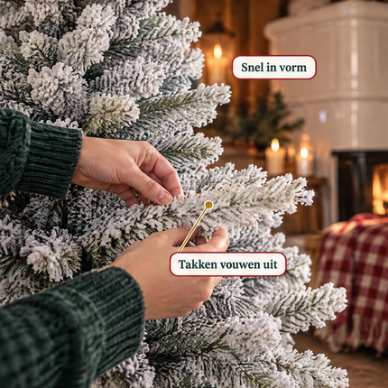 infographic opus55 infographic 4 - Cheqo® Mini Kerstboom 90 cm met Sneeuw zonder Verlichting