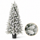 infographic opus55 hoofdafbeelding - Cheqo® Kunstkerstboom 120 cm met Sneeuw zonder Verlichting