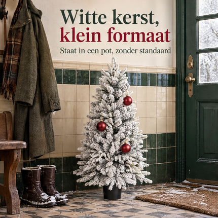 infographic opus55 infographic 1 - Cheqo® Kunstkerstboom 120 cm met Sneeuw zonder Verlichting