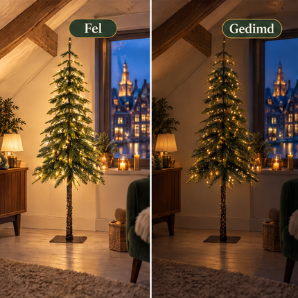 infographic opus55 infographic 4 - Cheqo® Kunstkerstboom 155 cm met Verlichting Warm Wit