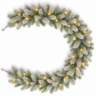 infographic opus55 hoofdafbeelding - Cheqo® Kerstslinger 270 cm met Sneeuw en 30 LED Warm Wit