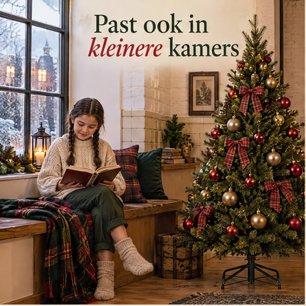 infographic opus55 infographic 1 - Cheqo® Kunstkerstboom 155 cm zonder Verlichting