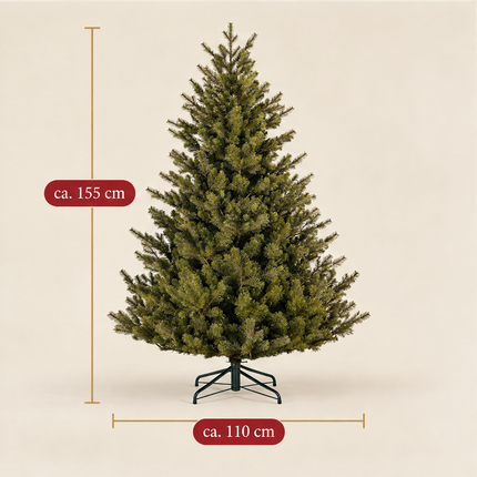 infographic opus55 infographic 4 - Cheqo® Kunstkerstboom 155 cm zonder Verlichting