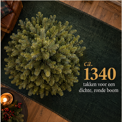infographic opus55 infographic 5 - Cheqo® Kunstkerstboom 155 cm zonder Verlichting